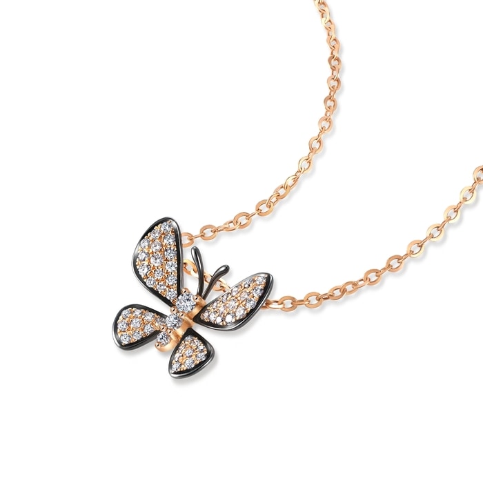 18K Rose & Black Gold Pendant | Chow Sang Sang Jewellery | 90696P - 4