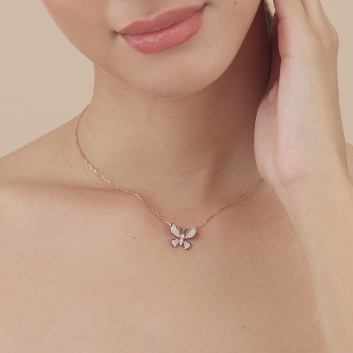 18K Rose & Black Gold Pendant | Chow Sang Sang Jewellery | 90696P - 2