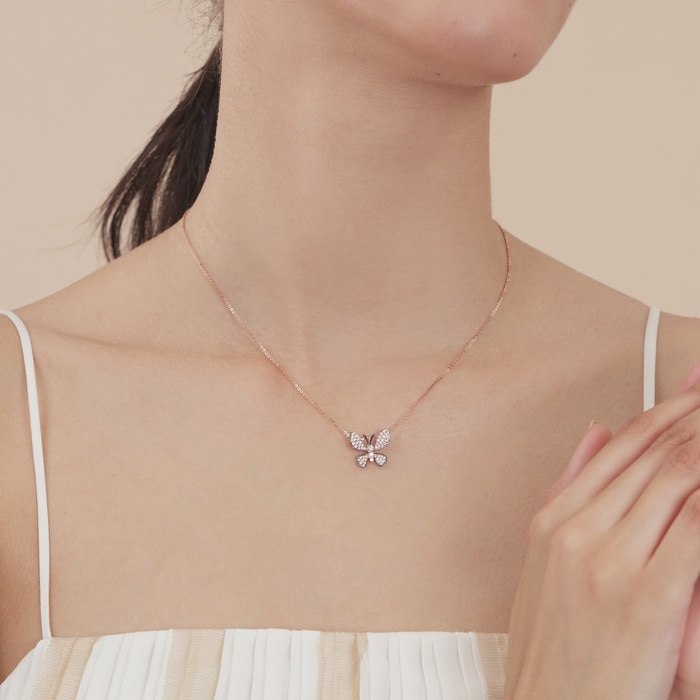 18K Rose & Black Gold Pendant | Chow Sang Sang Jewellery | 90696P - 3