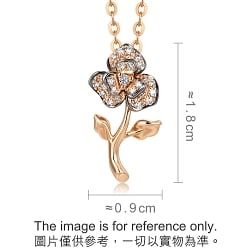 Symphony 18K Red  Black Gold Diamond Pendant