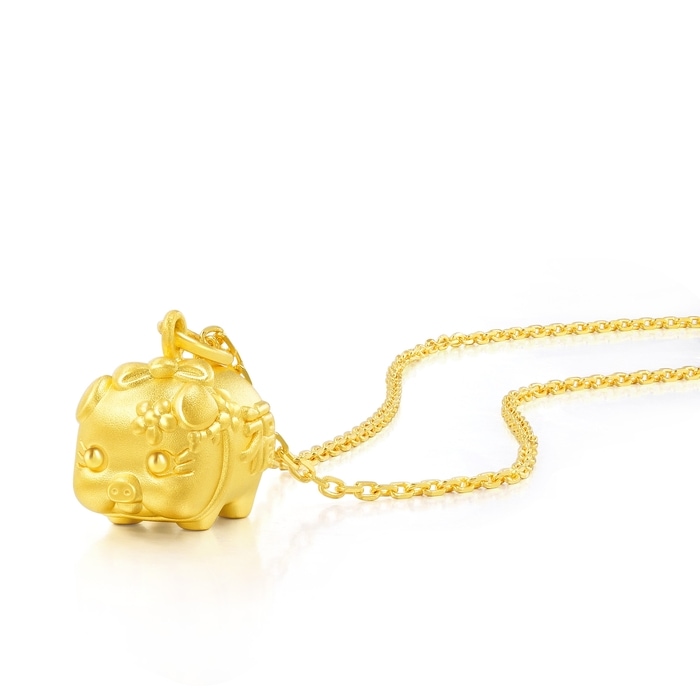 Solid Gold Pendant | Chow Sang Sang Jewellery | Chinese Gifting Collection | 90707P - 4