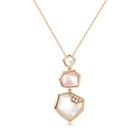 Harmony' 18K Rose Gold Mother of Pearl Pendant