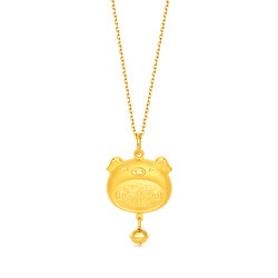 「賀年生肖篇」999.9黃金吉祥如意豬吊墜