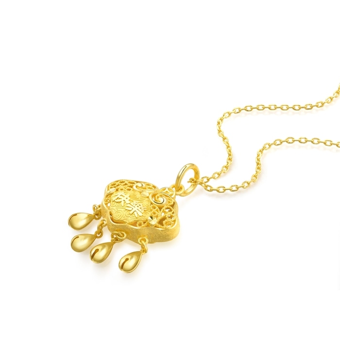 Solid Gold Pendant | Chow Sang Sang Jewellery | Chinese Gifting Collection | 91005P - 4