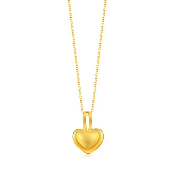 999.9 Gold Heart Pendant