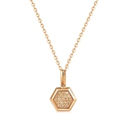 'Timeless' 18K Rose Gold Brown Diamond Pendant