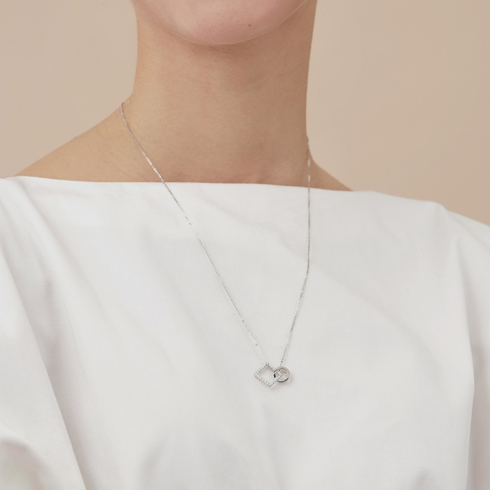 18K White Gold Pendant | Chow Sang Sang Jewellery | 91339P - 3
