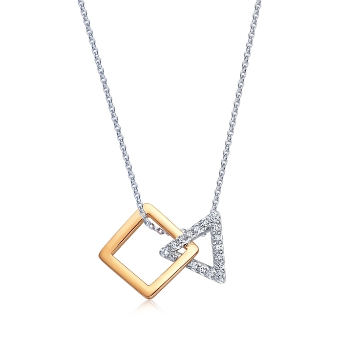 18K White & Rose Gold Pendant | Chow Sang Sang Jewellery | 91340P - 5
