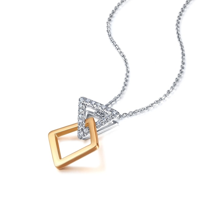 18K White & Rose Gold Pendant | Chow Sang Sang Jewellery | 91340P - 4