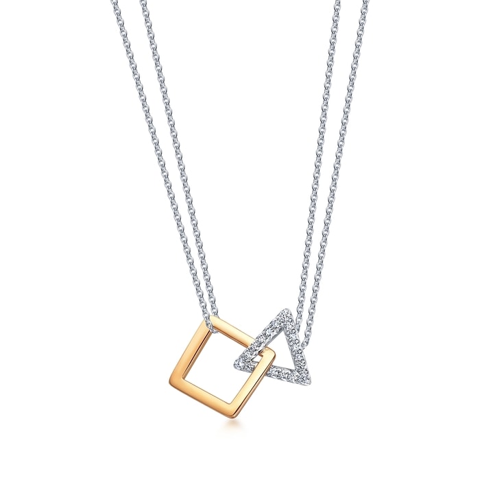 18K White & Rose Gold Pendant | Chow Sang Sang Jewellery | 91340P - 6