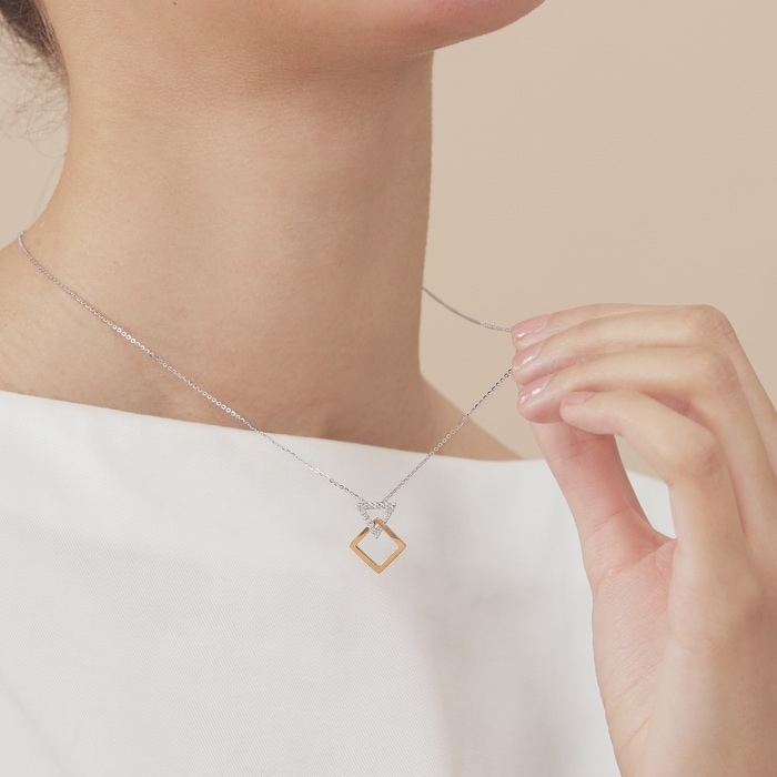 18K White & Rose Gold Pendant | Chow Sang Sang Jewellery | 91340P - 2