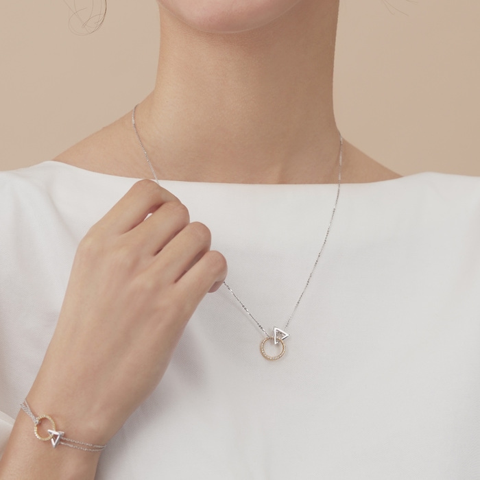 18K黃色及白色黃金 吊墜 | 周生生珠寶 | 91341P - 3