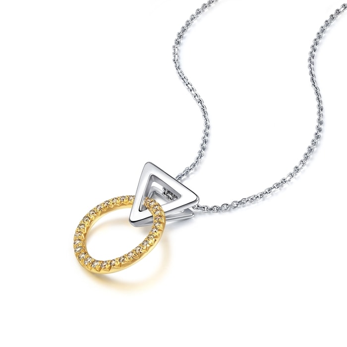 18K黃色及白色黃金 吊墜 | 周生生珠寶 | 91341P - 4