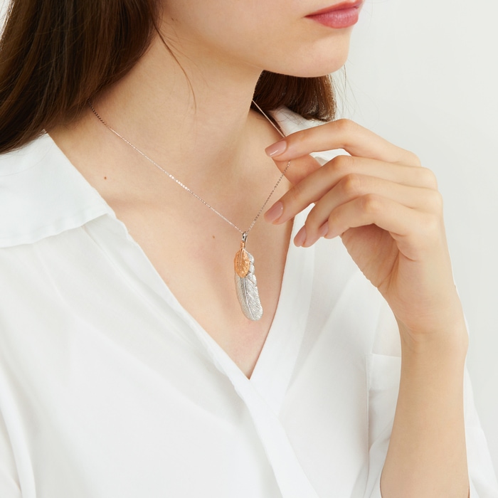 18K White & Rose Gold Pendant | Chow Sang Sang Jewellery | Love Decode | 91565P - 3