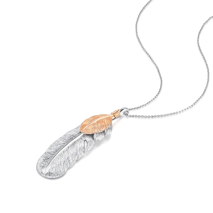 18K White & Rose Gold Pendant | Chow Sang Sang Jewellery | Love Decode | 91565P - 4