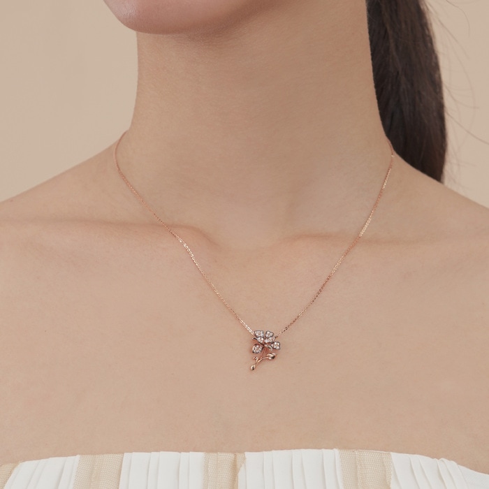 18K Rose & Black Gold Pendant | Chow Sang Sang Jewellery | 91734P - 2