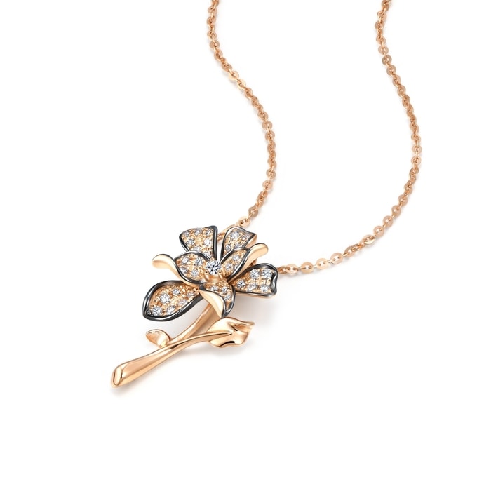 18K Rose & Black Gold Pendant | Chow Sang Sang Jewellery | 91734P - 4