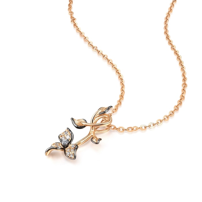 18K玫瑰金及黑色黄金 吊墜 | 周生生珠寶 | 91798P - 4