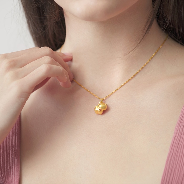 999黃金 吊墜 | 周生生珠寶 | PetChat | 92002P - 2