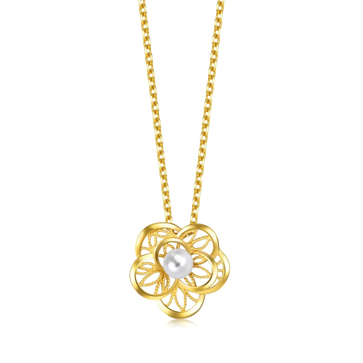 Lace 999.9 Gold Pendant - 92013P | Chow Sang Sang Jewellery