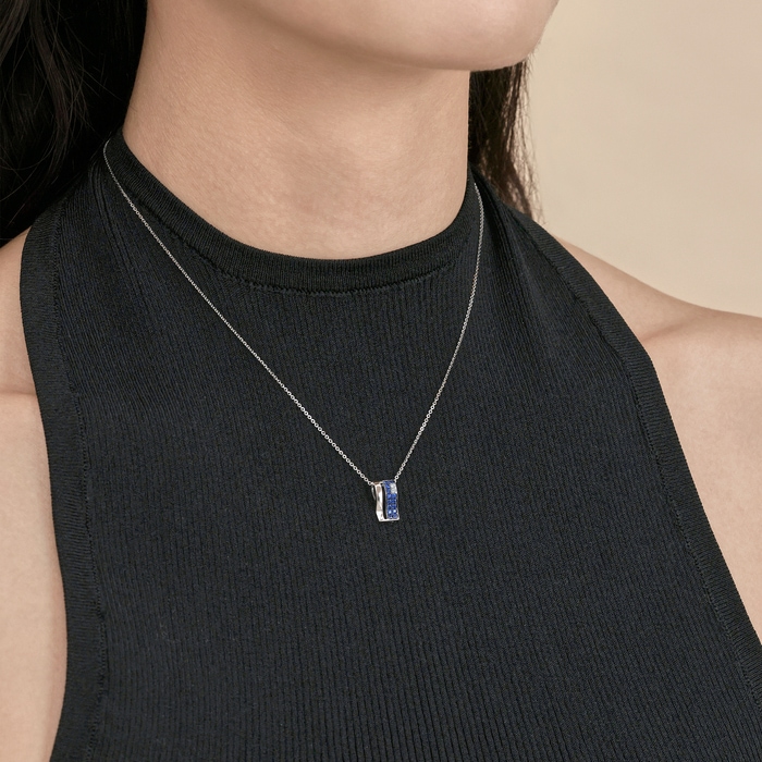 18K White & Black Gold Pendant | Chow Sang Sang Jewellery | 92034P - 2