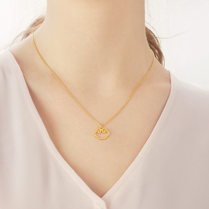 Solid Gold Pendant | Chow Sang Sang Jewellery | Cultural Blessings | 92066P - 2