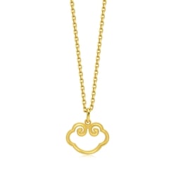 999.9 Gold Ruyi Lock Pendant