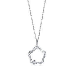 900 Platinum Diamond Pendant