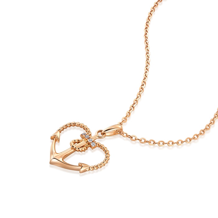 18K Rose Gold Pendant | Chow Sang Sang Jewellery | Love Decode | 92432P - 4