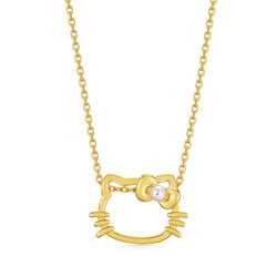 「Hello Kitty」足金珍珠吊墜