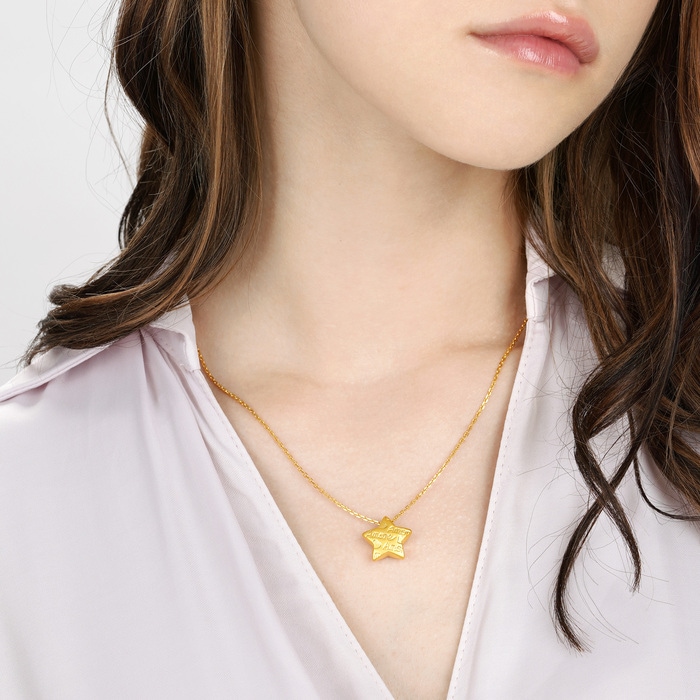 Solid Gold Pendant | Chow Sang Sang Jewellery | Love Decode | 92645P - 2