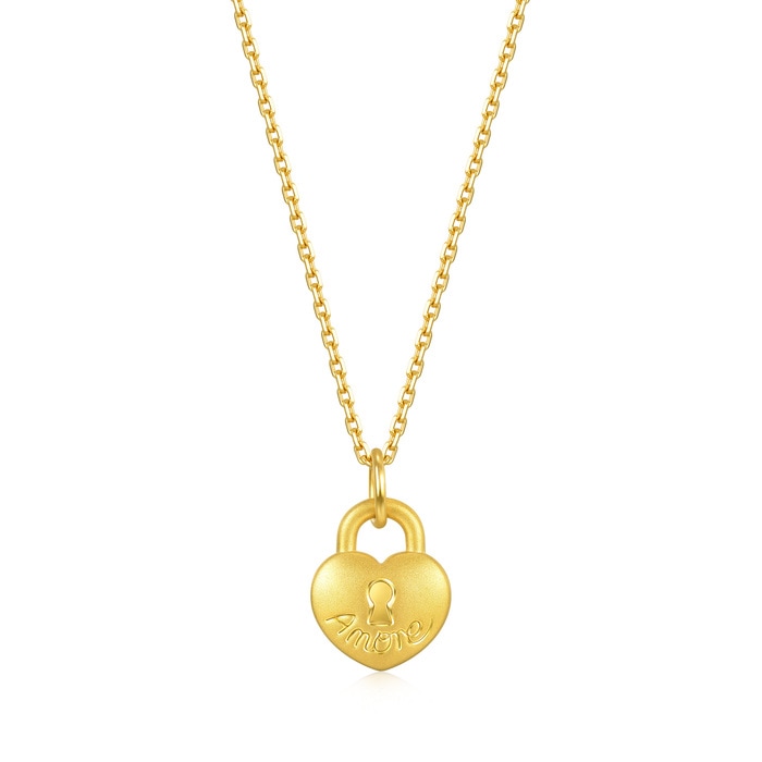 Solid Gold Pendant | Chow Sang Sang Jewellery | Love Decode | 92648P - 1