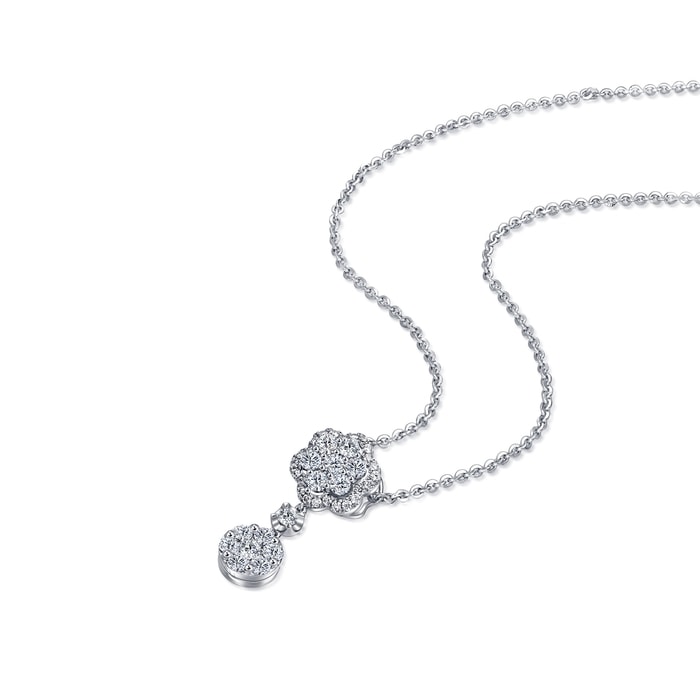 18K白色黄金 吊墜 | 周生生珠寶 | Diamond Symphony「鑽之頌」 | 93548P - 4