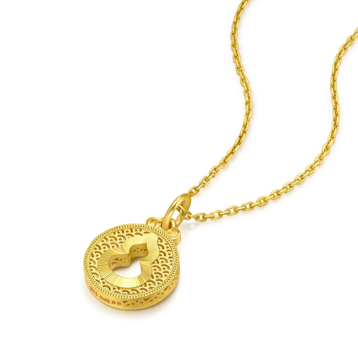 Cultural Blessings - 999.9 Gold Gourd Pendant | 94465P(2 cm
