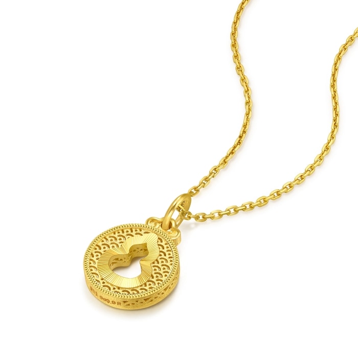 Solid Gold Pendant | Chow Sang Sang Jewellery | Cultural Blessings | 94465P - 4