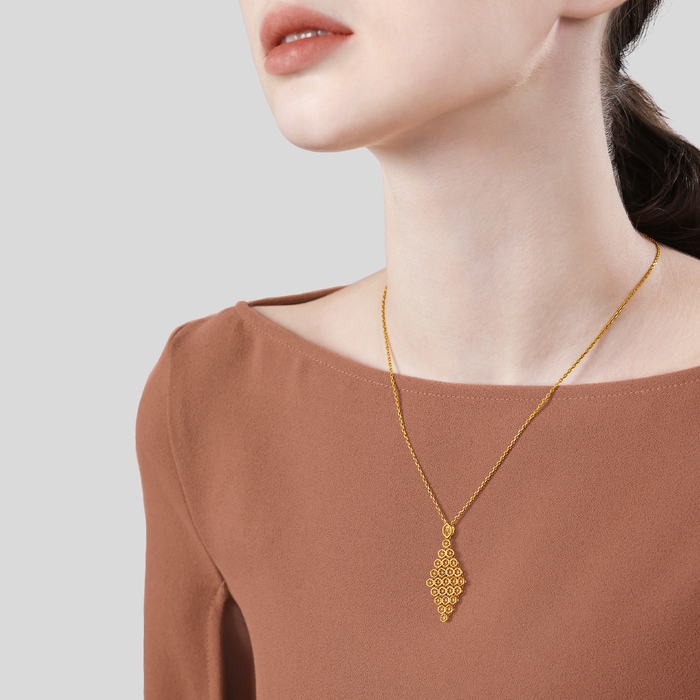 999.9黃金 吊墜 | 周生生珠寶 | Essence「永」 | 94521P - 3