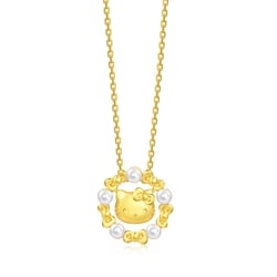 'Hello Kitty' 999.9 Gold Pearl Pendant