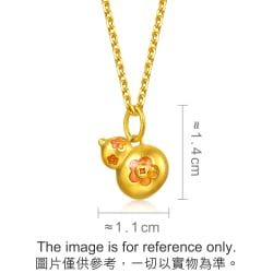 999 Gold Gourd Pendant