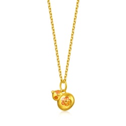 999 Gold Gourd Pendant