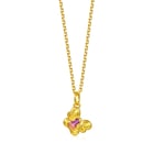999 Gold Gourd Butterfly Pendant
