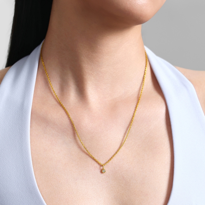 Solid Gold Pendant | Chow Sang Sang Jewellery | Minty Collection | 96726P - 2