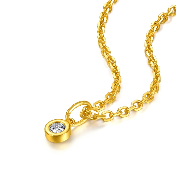 Solid Gold Pendant | Chow Sang Sang Jewellery | Minty Collection | 96726P - 4