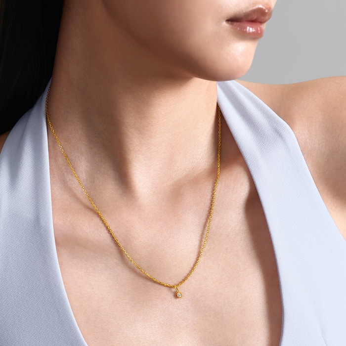 Solid Gold Pendant | Chow Sang Sang Jewellery | Minty Collection | 96726P - 3
