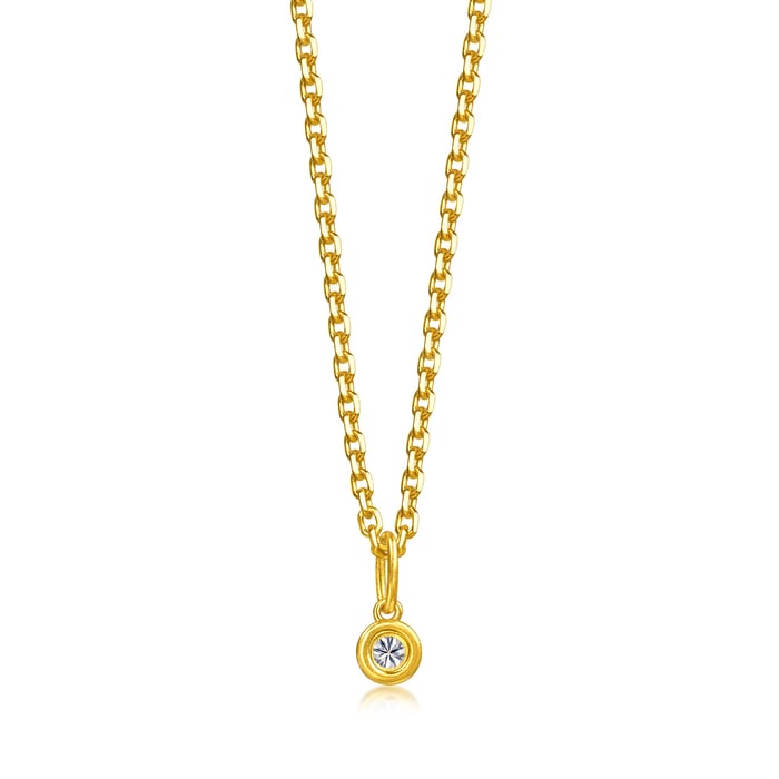 Solid Gold Pendant | Chow Sang Sang Jewellery | Minty Collection | 96726P - 5