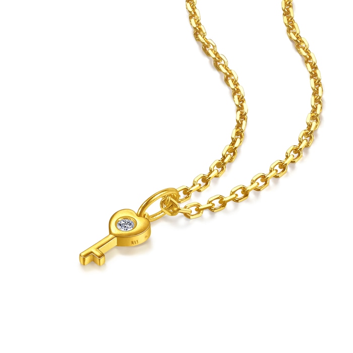 Solid Gold Pendant | Chow Sang Sang Jewellery | Minty Collection | 96728P - 2