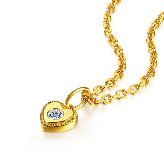 Solid Gold Pendant | Chow Sang Sang Jewellery | Minty Collection | 96729P - 2