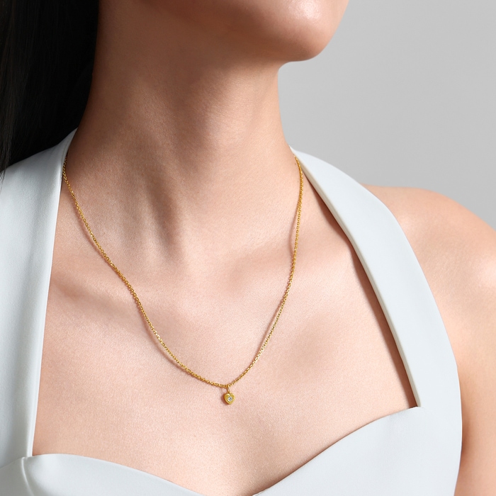 Solid Gold Pendant | Chow Sang Sang Jewellery | Minty Collection | 96729P - 3