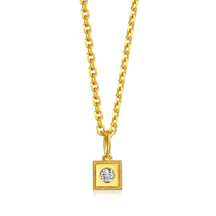 Solid Gold Pendant | Chow Sang Sang Jewellery | Minty Collection | 96730P - 1