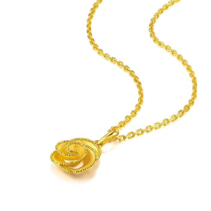 Solid Gold Pendant | Chow Sang Sang Jewellery | Essence | 96812P - 2