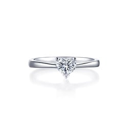 18K白色黃金鑽石戒指